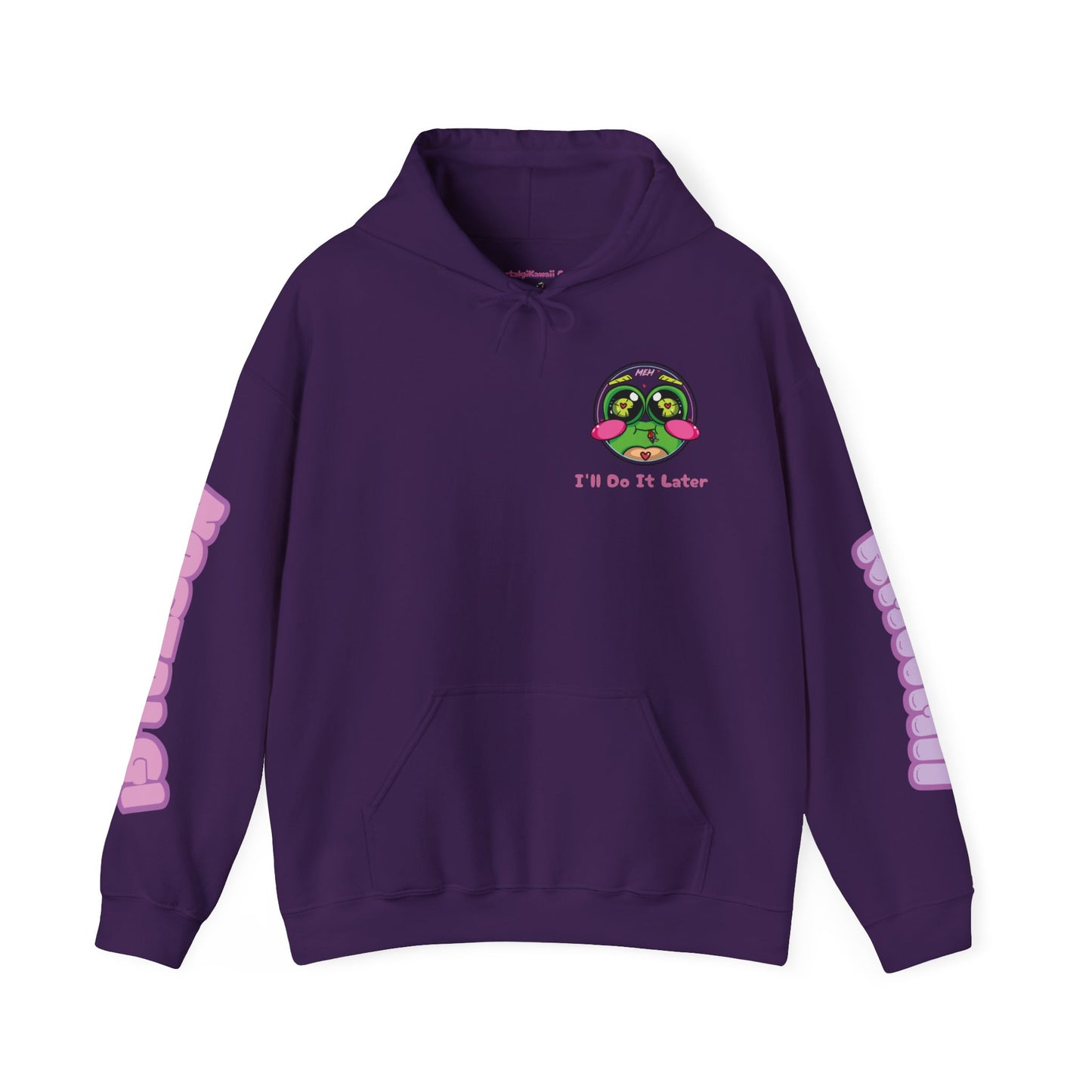 "I'll Do It Later Frog" Hooded Sweatshirt