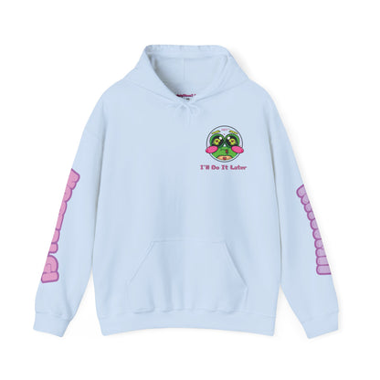 "I'll Do It Later Frog" Hooded Sweatshirt