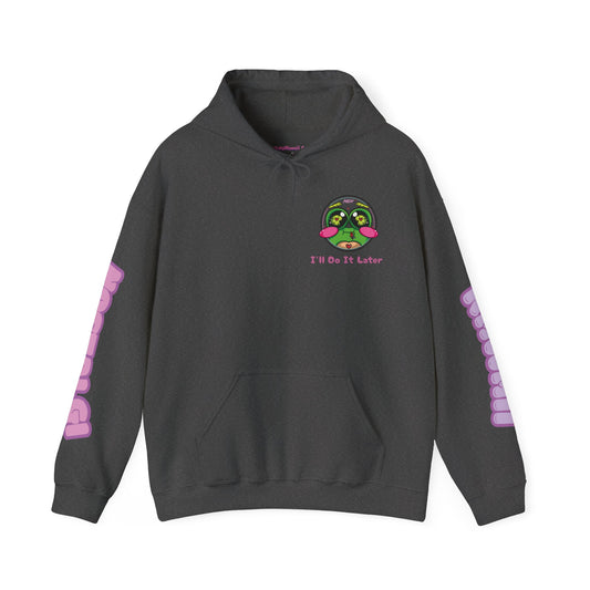 "I'll Do It Later Frog" Hooded Sweatshirt