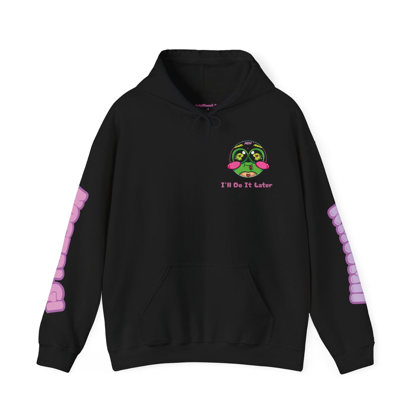 "I'll Do It Later Frog" Hooded Sweatshirt