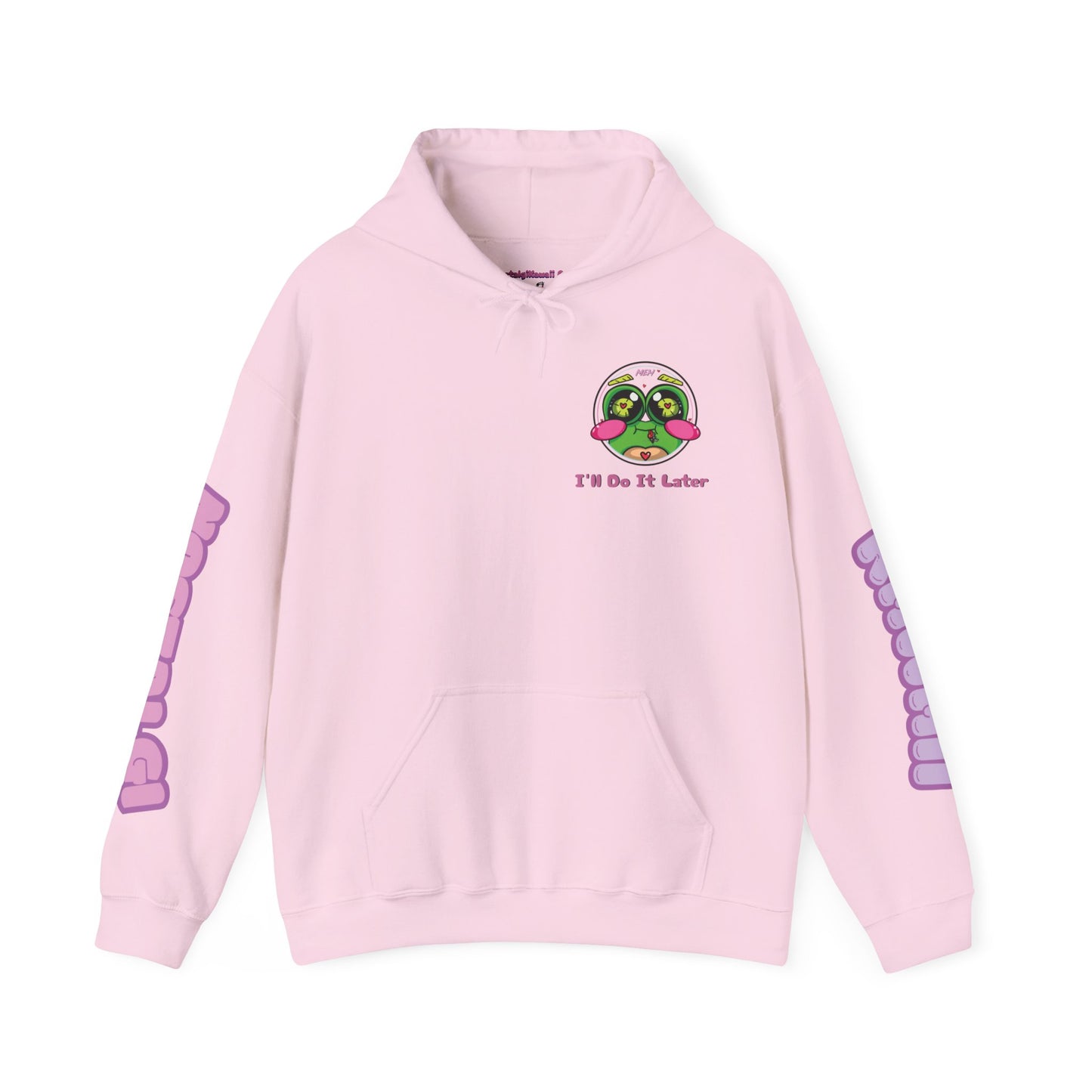 "I'll Do It Later Frog" Hooded Sweatshirt