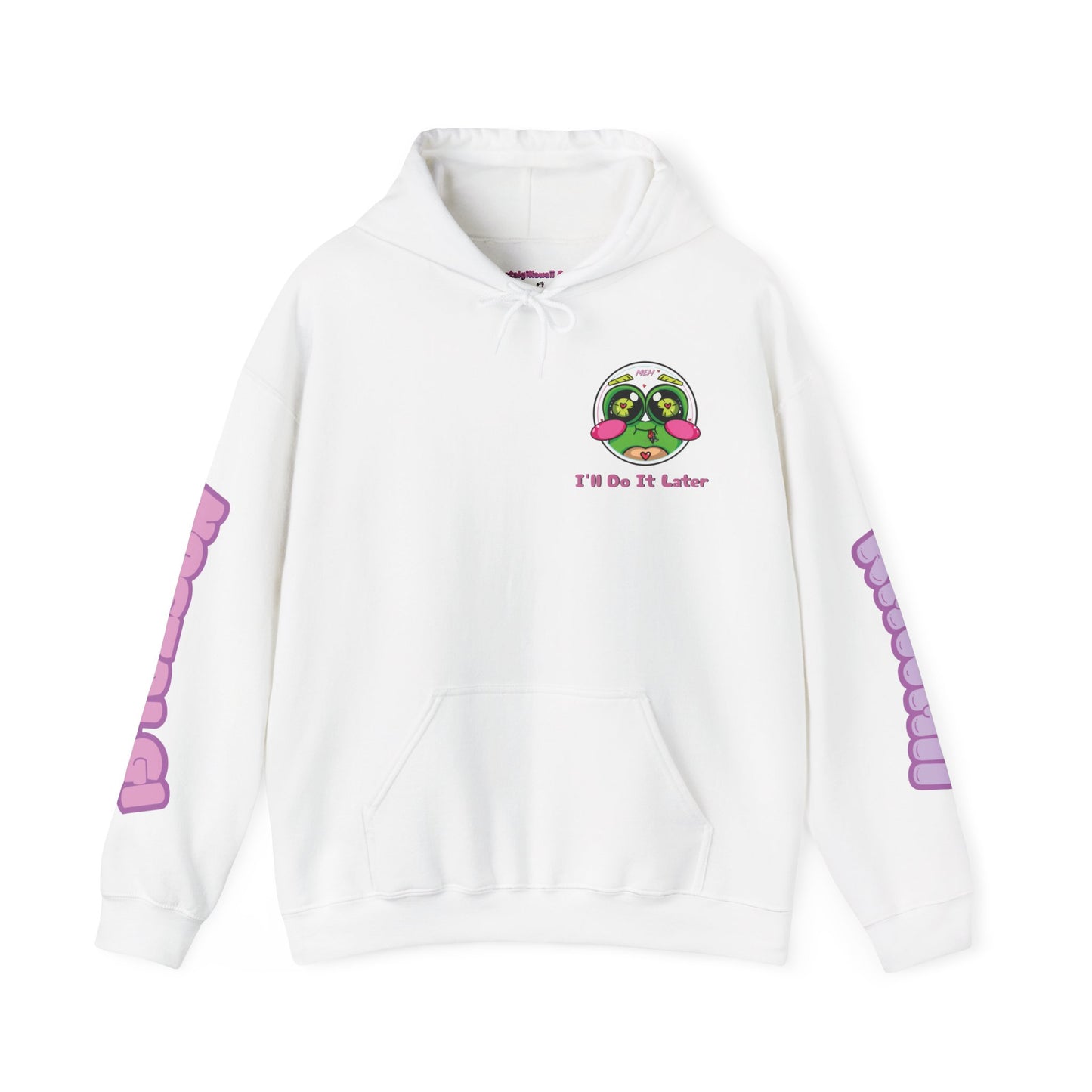 "I'll Do It Later Frog" Hooded Sweatshirt