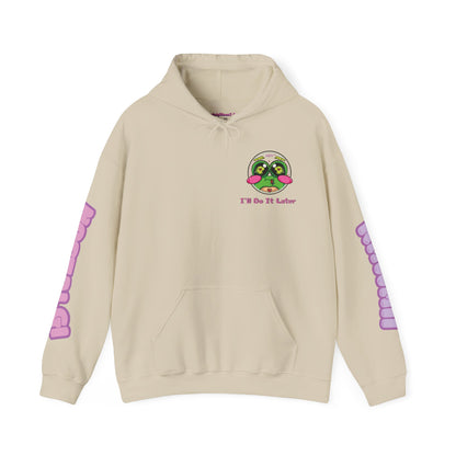 "I'll Do It Later Frog" Hooded Sweatshirt