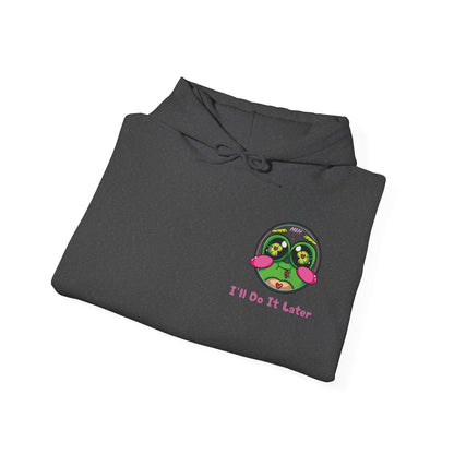 "I'll Do It Later Frog" Hooded Sweatshirt